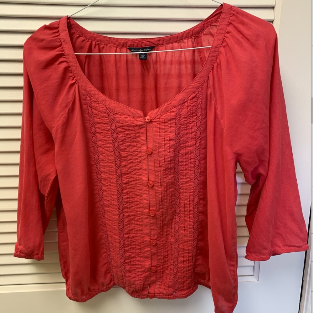American Eagle Coral Blouse
